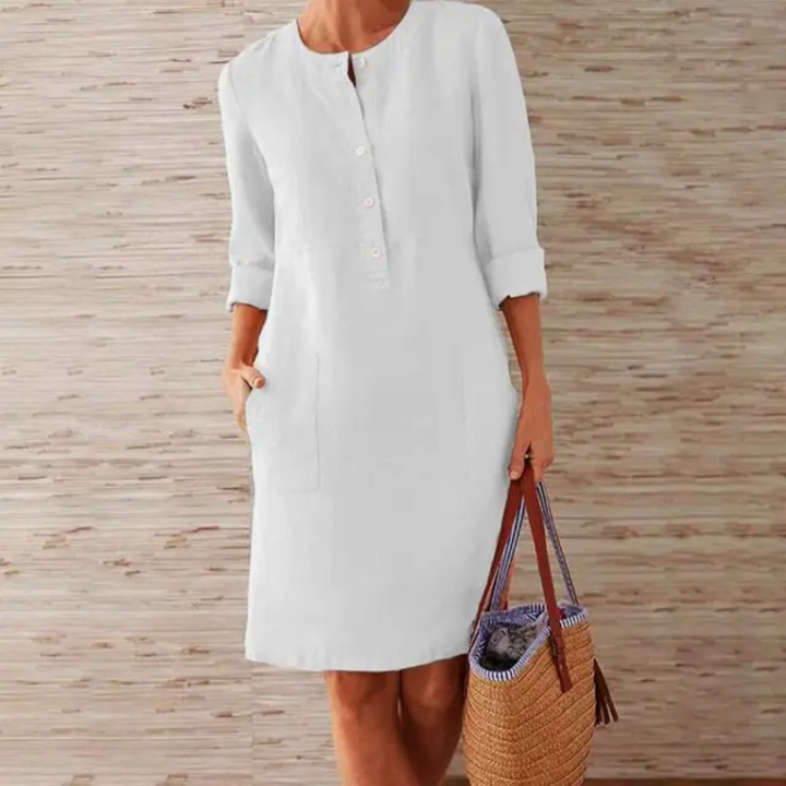 Jaqcueline™ | Elegante jurk met ronde hals