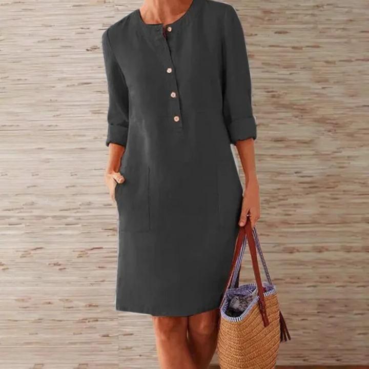 Jaqcueline™ | Elegante jurk met ronde hals