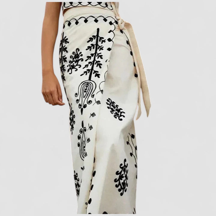 JULIA™ | Camilla - Tryckt Top och Kjol