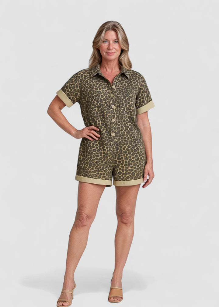 JULIA™ | Skjortklänning med leopardprint