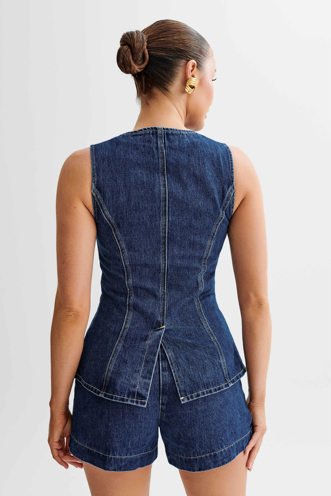 JULIA™ | Trendigt denimset med knappar