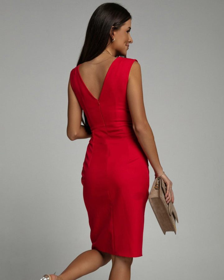 Helena™ | Jurk met V-hals en split