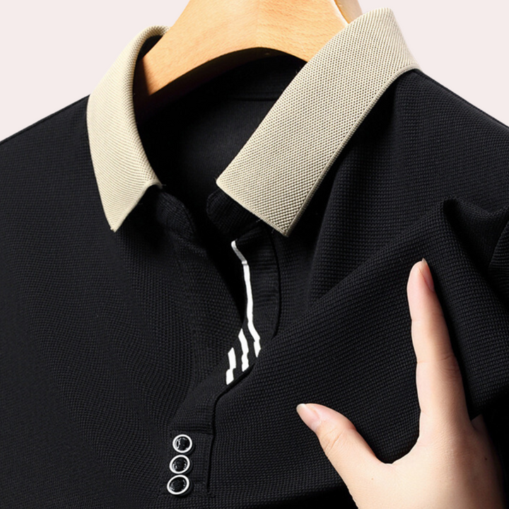 Jacek - Heren Casual Poloshirt met Lange Mouwen