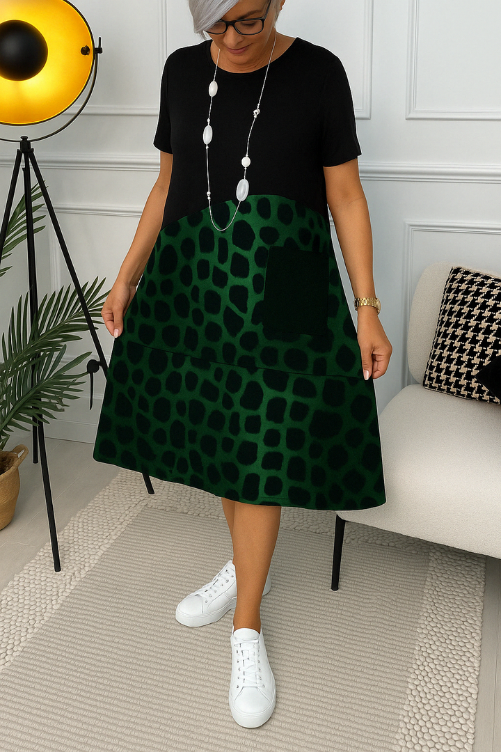 Tineke™ | Elegante jurk met korte mouwen