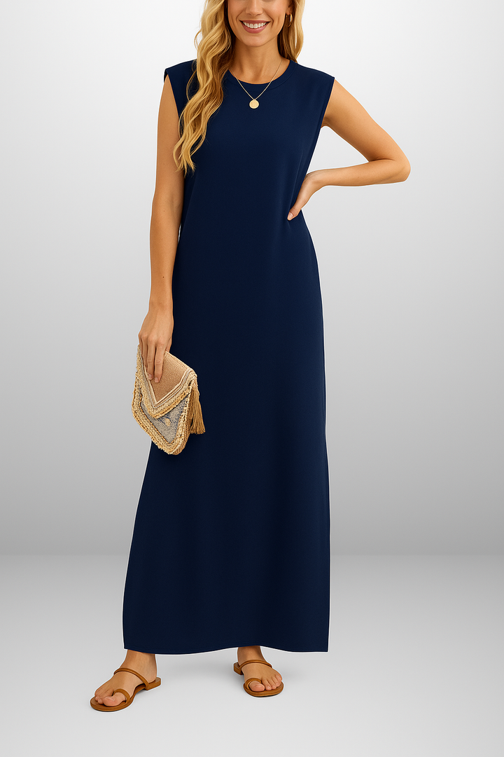 JULIA™ | Lång klänning i flytande anti-veck