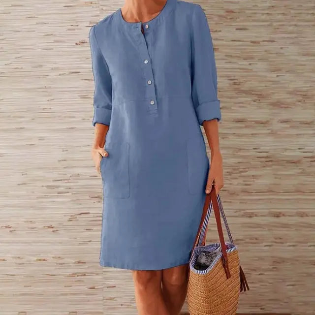 Jaqcueline™ | Elegante jurk met ronde hals