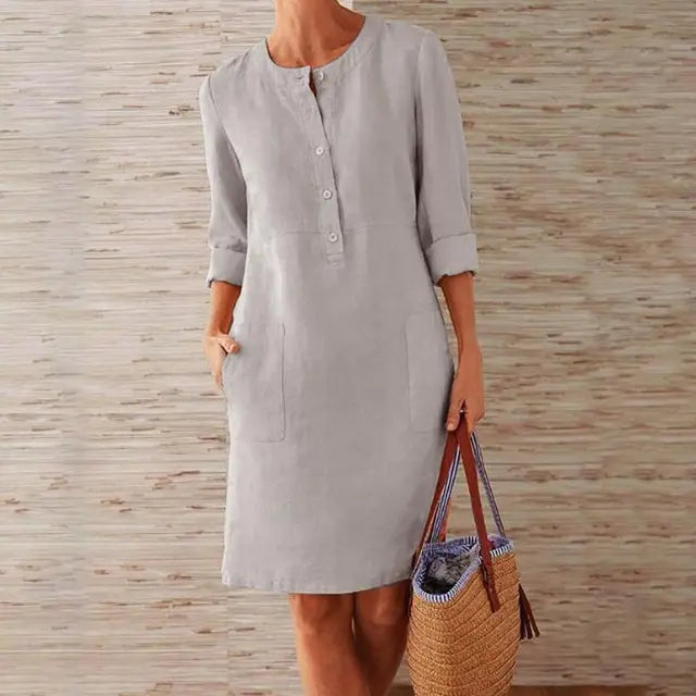 Jaqcueline™ | Elegante jurk met ronde hals