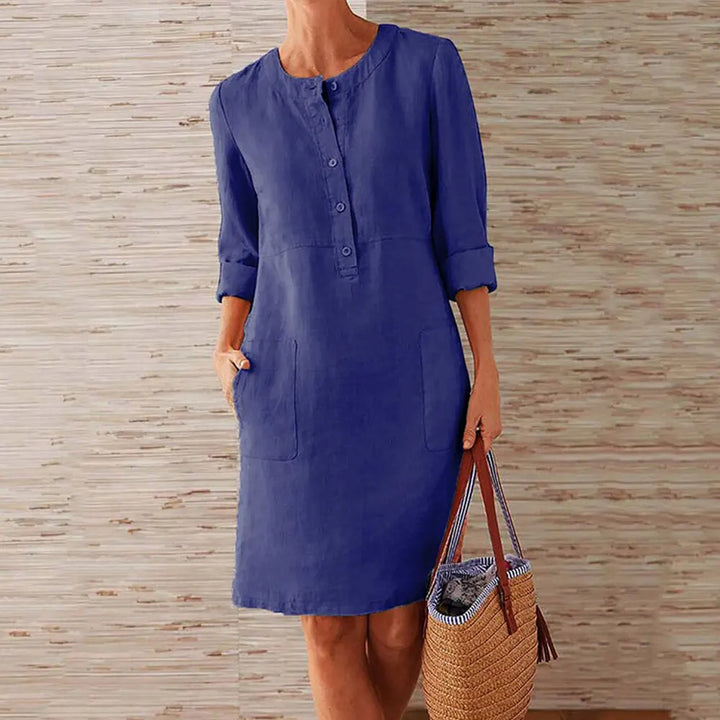 Jaqcueline™ | Elegante jurk met ronde hals