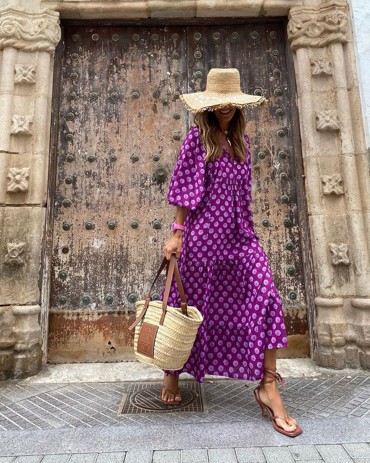 Linda™ | Lange bohemian jurk