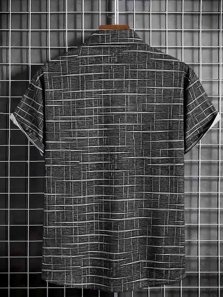 Lenoir™ | Elegant gestreept en geruit overhemd