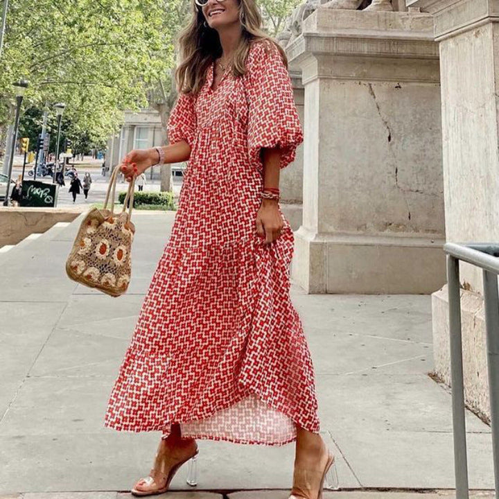 Linda™ | Lange bohemian jurk