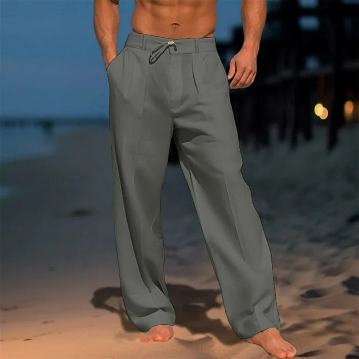 Nathan™ - Effen linnen broek