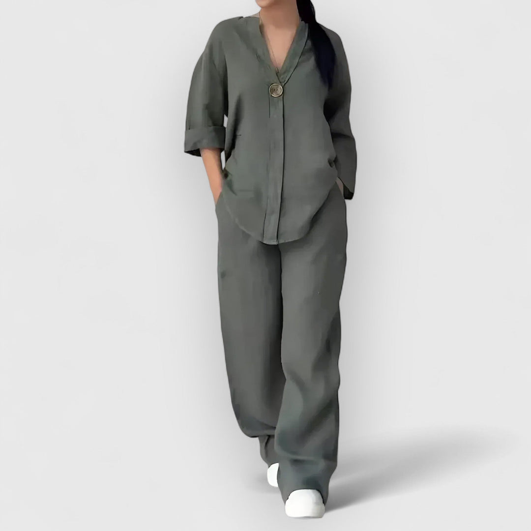 JULIA™ | Margherita – Tvådelat linneset i avslappnad, elegant stil