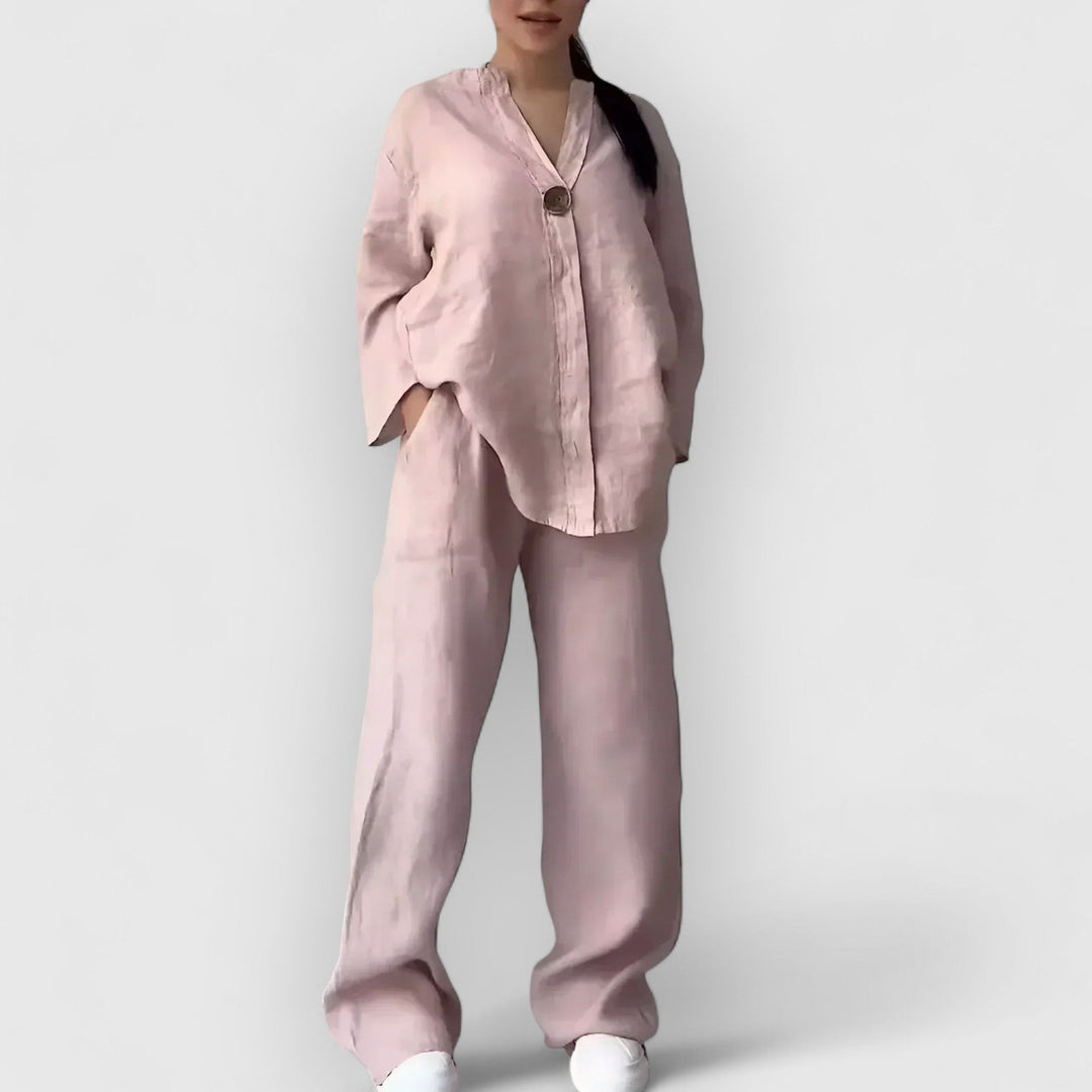 JULIA™ | Margherita – Tvådelat linneset i avslappnad, elegant stil