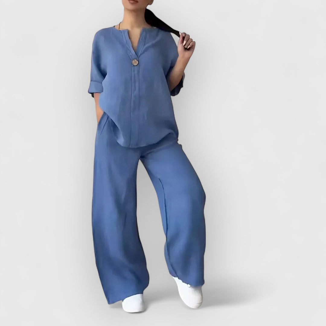 JULIA™ | Margherita – Tvådelat linneset i avslappnad, elegant stil