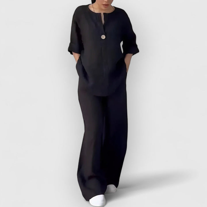 JULIA™ | Margherita – Tvådelat linneset i avslappnad, elegant stil