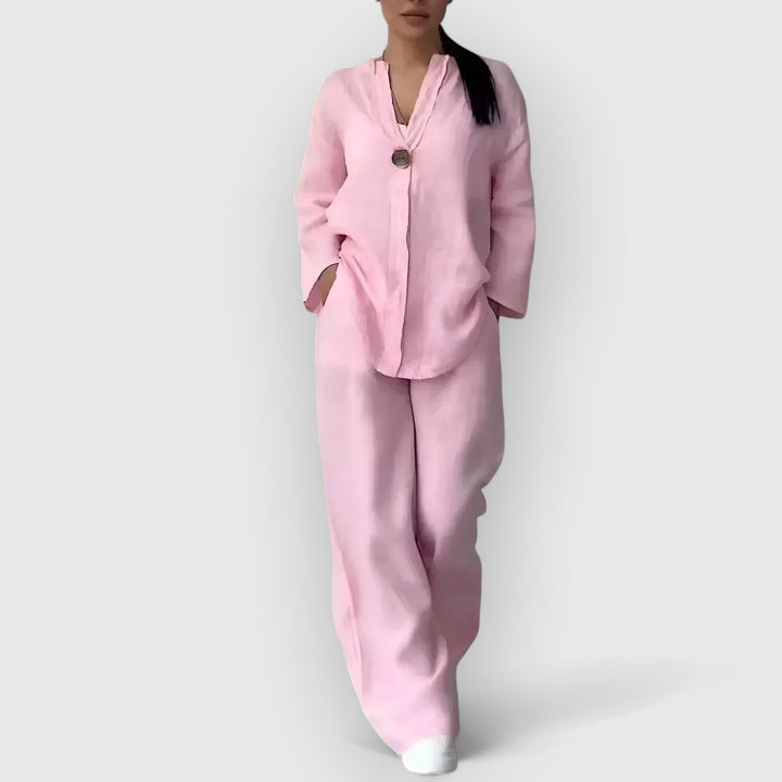 JULIA™ | Margherita – Tvådelat linneset i avslappnad, elegant stil