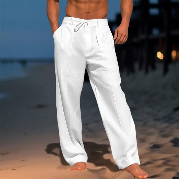 Nathan™ - Effen linnen broek