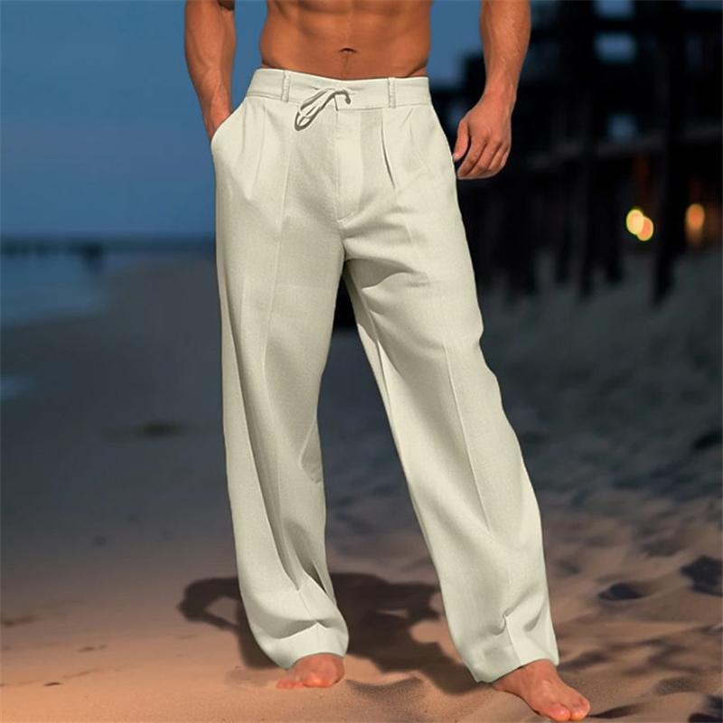 Nathan™ - Effen linnen broek