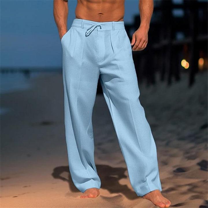 Nathan™ - Effen linnen broek